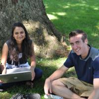 Students Enjoying the Sun