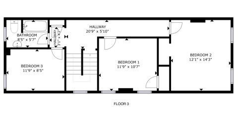 Floor plan layout - 3rd floor