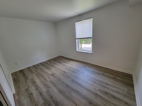 Living room with new LVT wood flooring throughout the apartment (except kitchen and bath)