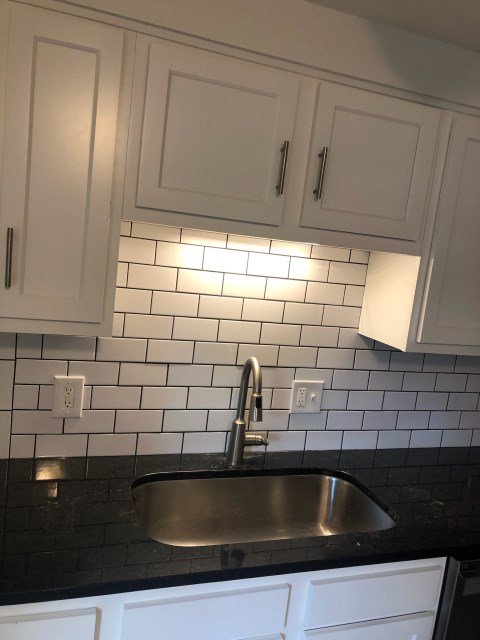 Renovated Kitchen with Subway tile back splash