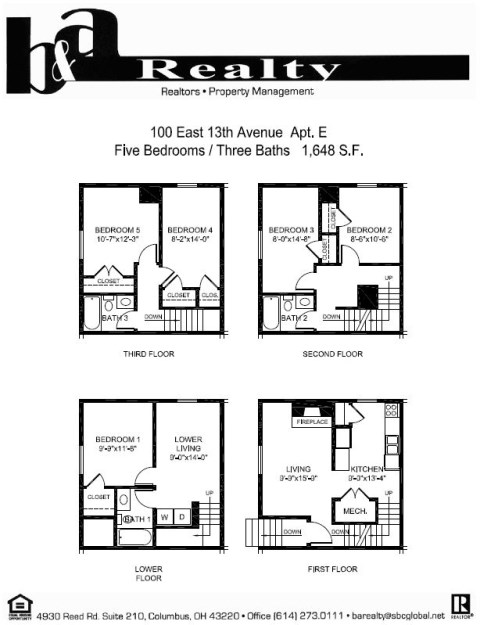100 E E 13th Ave Floor Plan