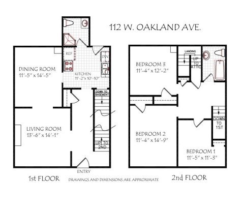 Floor Plan 1st and 2nd Floor