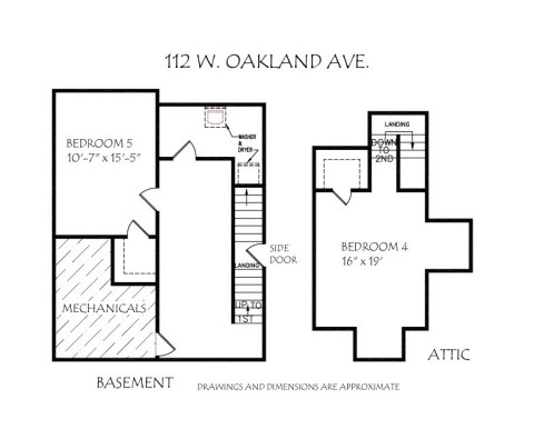 Floor Plan Basement and Attic