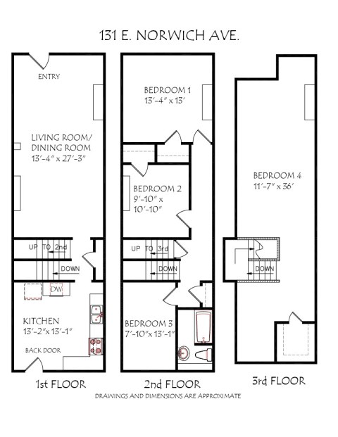 131 E. Norwich Ave Floor Plan