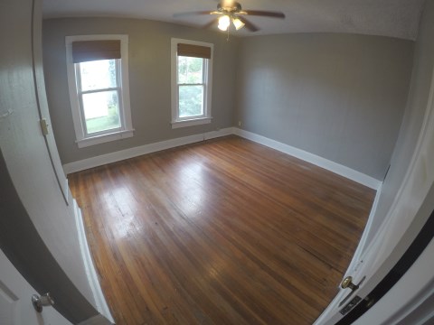 large bedrooms, fresh paint