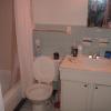 A comfortably sized bathroom