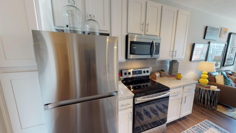 Tile backsplash and Quartz Countertops