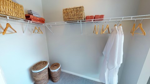 Oversized walk-in closets!