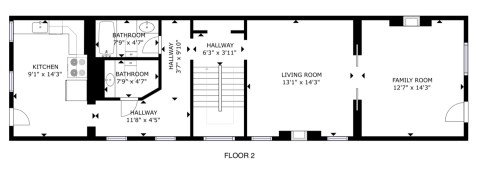 Floor plan layout - 2nd floor