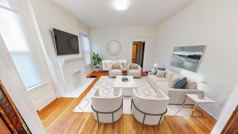 Beautiful dining room and living room area for entertaining guests!