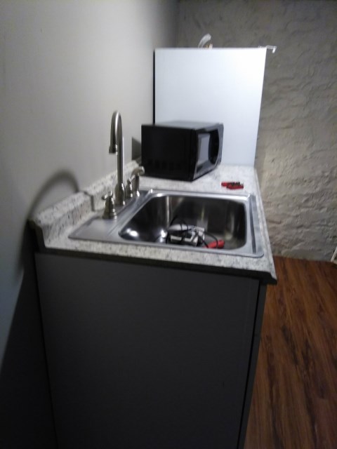kitchen in basement