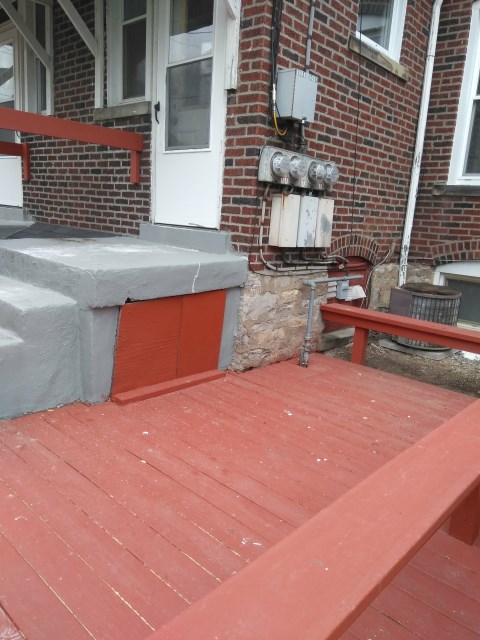 back porch and deck