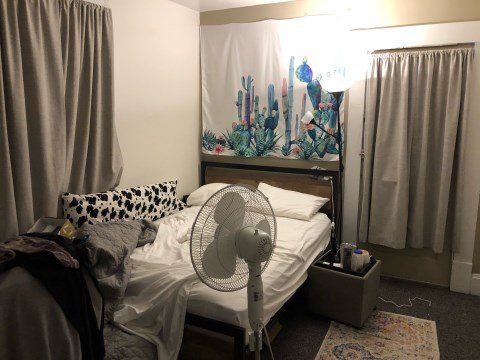 Bedroom with balcony