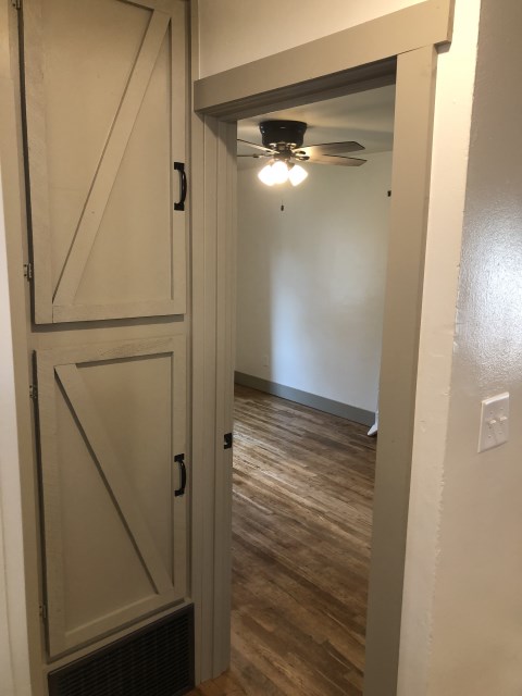 Linen closet in hall
