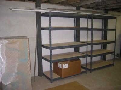 Storage shelves
