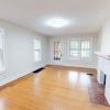 Beautiful fireplace and hardwood floors in the living room