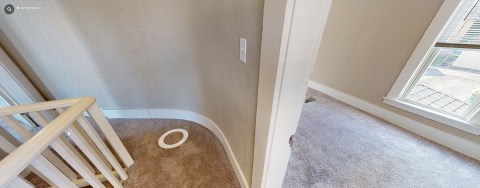 upstairs