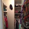 Walk in closet in bedroom