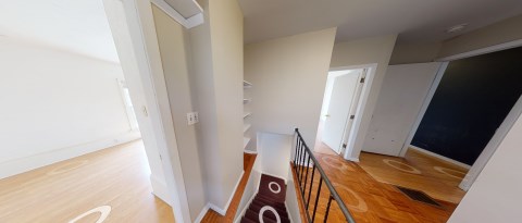 upstairs
