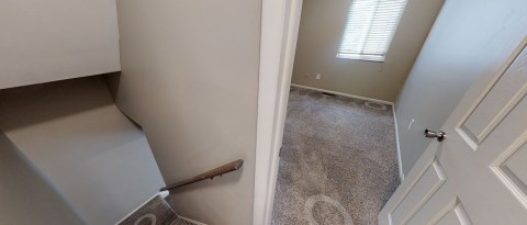 upstairs