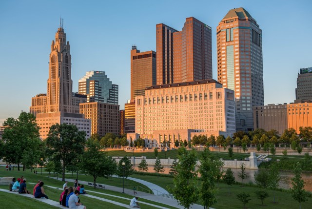 The City of Columbus' skyline