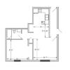 1 BR Floor Plan