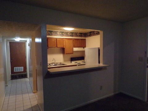 View of Kitchen from Living Room