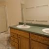 Upstairs bathroom with two sinks!