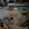 Clean dry basement with lots of storage space