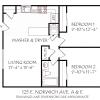 Units A & E Floor Plan