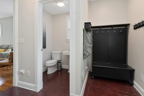 Mud room and half bath