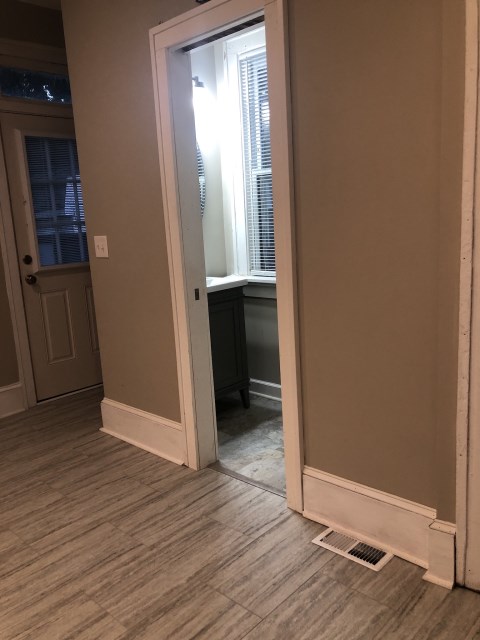 Half Bath on first floor off of kitchen/dining