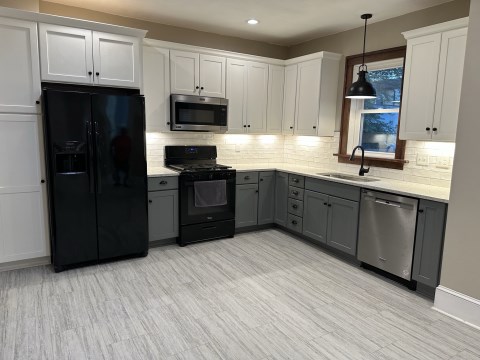 Newly remodeled kitchen