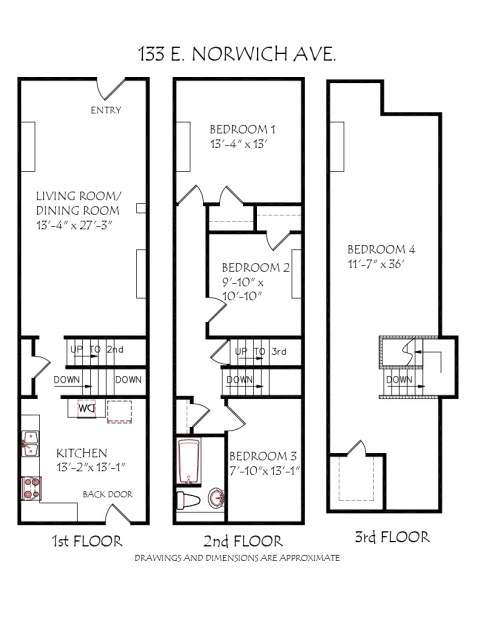 133 E. Norwich Ave Floor Plan