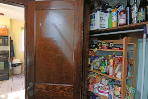 Pantry closet next to the kitchen
