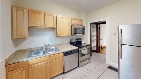 Beautiful kitchen with stainless steel appliances!