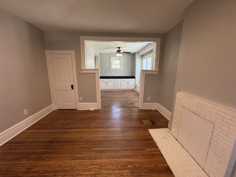 Living room looking into dining room