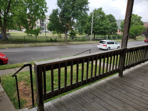 Front Porch overlooking Park