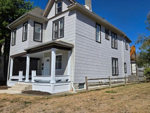 East side of home