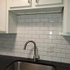 Renovated kitchen with Subway tile back splash & granite countertopsh