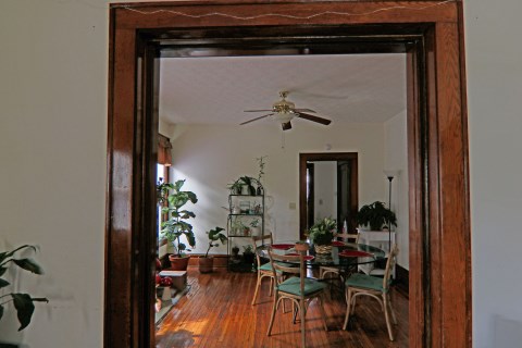 View of dining room from living room