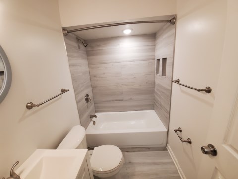 Renovated bathroom
