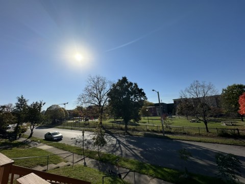 Property is across the street from a park