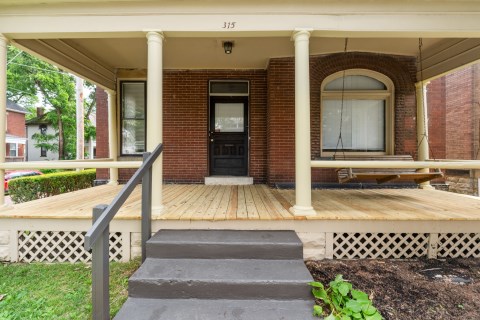 Front porch of house