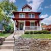 This house has an amazing front porch, great location for entertaining guests!