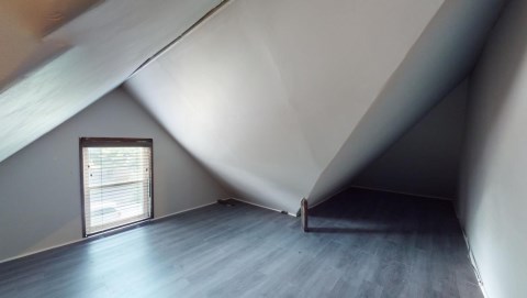 One bedroom has a private loft area!