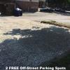 2 Free Off Street Parking Spots!
