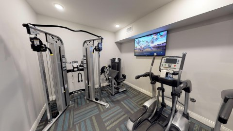 Stay strong in our 24/7 Fitness Center