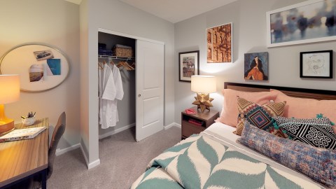 End your day in a cozy bedroom!