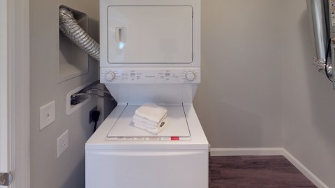 Full size washer and dryer in every unit!
